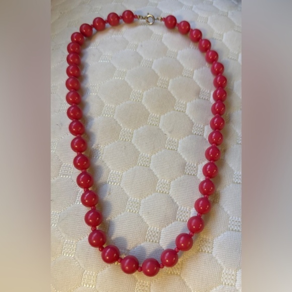 Red Beaded Necklace